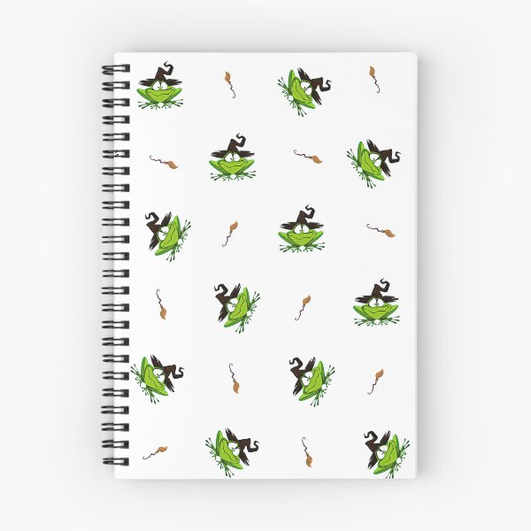 Item preview, Cute Witch Frog Halloween Pattern designed and sold by Ceylo Art.
