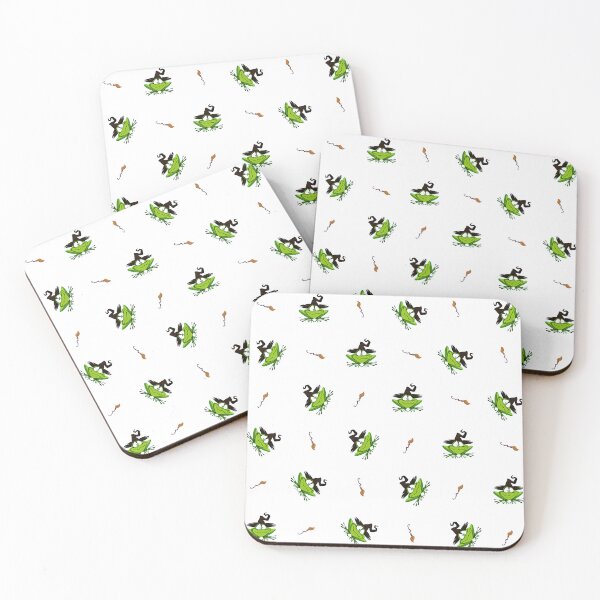 Item preview, Cute Witch Frog Halloween Pattern designed and sold by Ceylo Art.