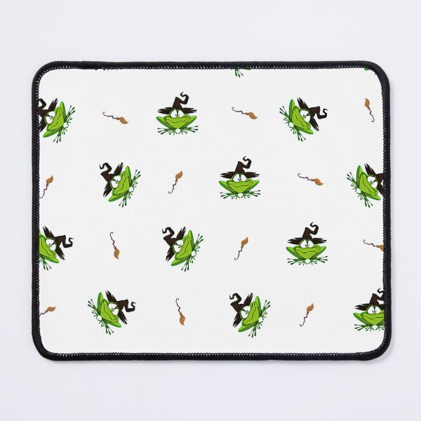 Item preview, Cute Witch Frog Halloween Pattern designed and sold by Ceylo Art.