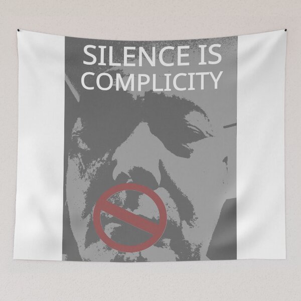 Item preview, SILENCE IS COMPLICITY – Protest Photo Art designed and sold by SamuraiSixCoin.