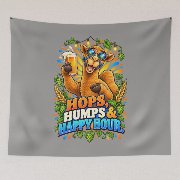 Item preview, Hops, Humps & Happy Hour – Funny Camel T-Shirt Animal Graphic Camel T-Shirt designed and sold by Camel & Quirk.