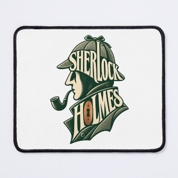 Item preview, Sherlock Holmes: Keyhole Profile in Green designed and sold by Fenay Designs.