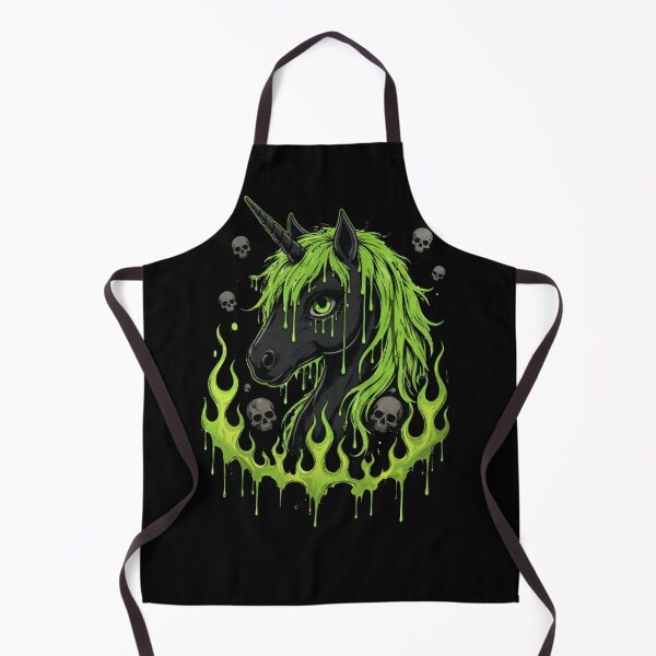 Item preview, Toxic Slime Unicorn | Neon Green Gothic Unicorn designed and sold by HealingEraInk.