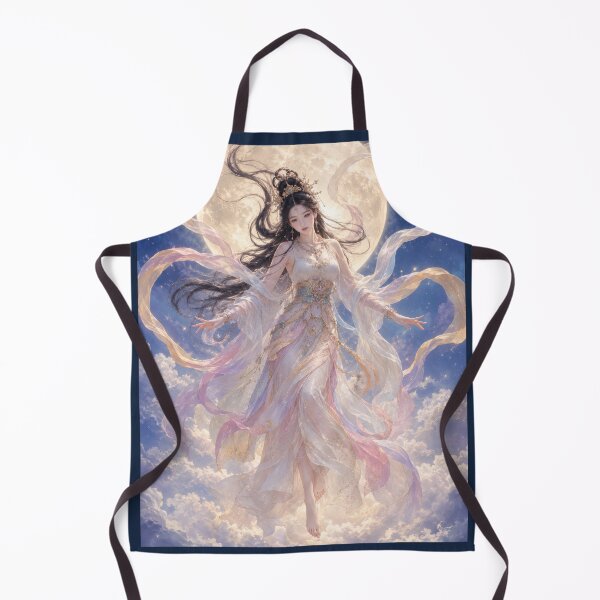Item preview, Celestial Moon Maiden – Japanese Heavenly Goddess in Flowing Robes designed and sold by Kurekou Lab.