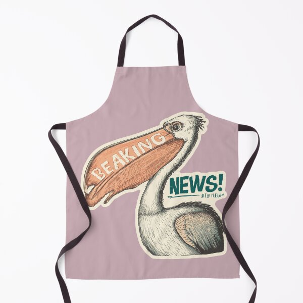 Item preview, Funny Pelican Beaking News Big News Bird Sticker designed and sold by KaBaRen.
