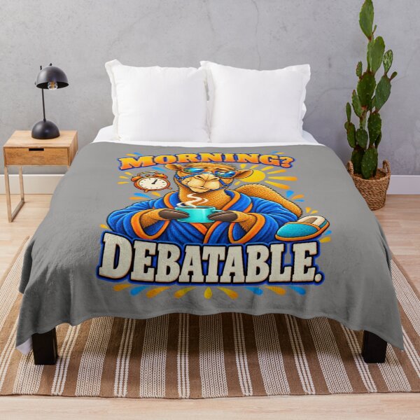 Artikelvorschau, Morgenmuffel-Kamel – Lustiges Kamel-T-Shirt mit Tiermotiv entworfen und verkauft von Camel & Quirk.