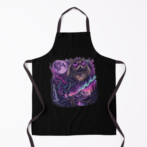 Item preview, Cosmic Cat and Dinosaur Fantasy Nightscape designed and sold by Mind-Drift.