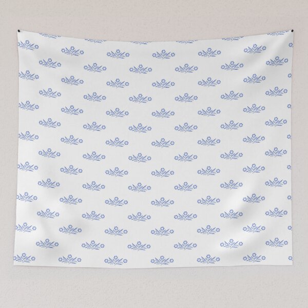 Item preview, Elegant Cornflower Blue Floral Design with Soft Pastel Hues designed and sold by TBMBlueMenace.