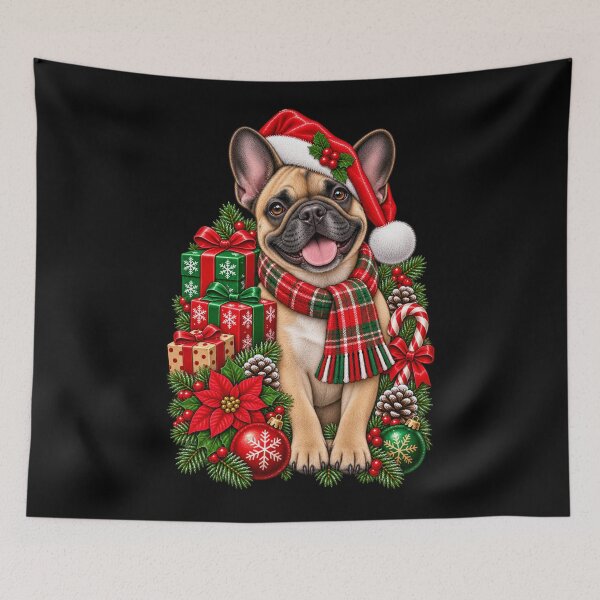 Item preview, Christmas French Bulldog designed and sold by RockitBaby.