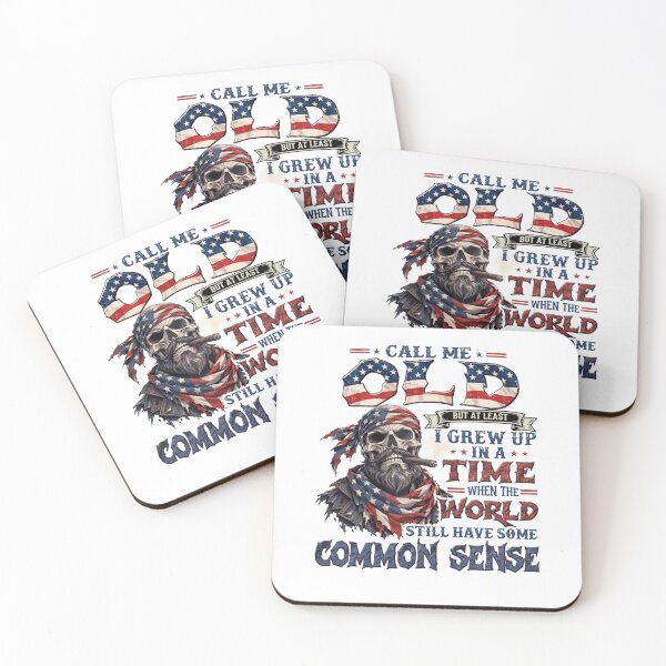 Item preview, Call Me Old Gen X Patriotic Skull Humor designed and sold by Glow-Paw-Studio.