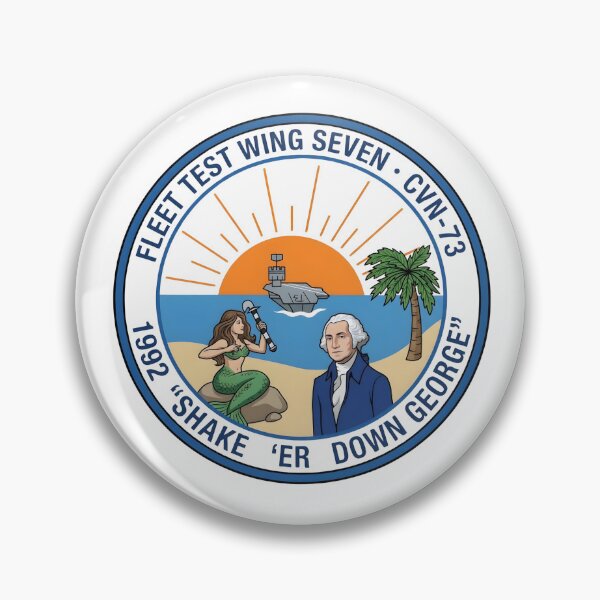 Item preview, US Navy CVN-73 USS George Washington Fleet Test Wing Seven Shakedown Cruise Patch designed and sold by CharlieDesings.