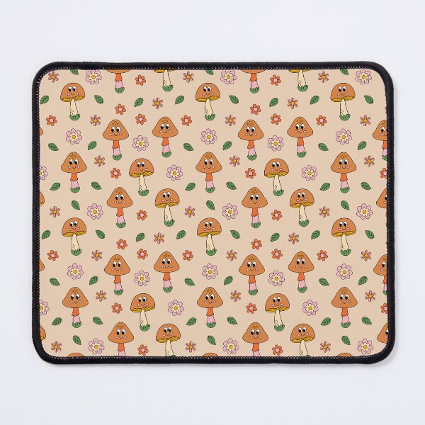 Item preview, Cute Retro Mushroom Floral Pattern designed and sold by KruzyArts.