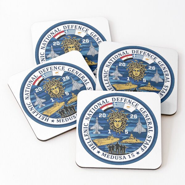 Item preview, Hellenic National Defence General Staff Exercise Medusa 15 Patch designed and sold by CharlieDesings.