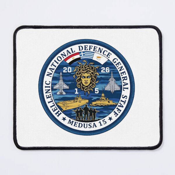 Item preview, Hellenic National Defence General Staff Exercise Medusa 15 Patch designed and sold by CharlieDesings.