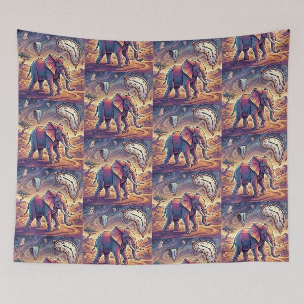 Item preview, Master Time – Surreal Elephant Timekeeper Illustration designed and sold by Dogandesighn.