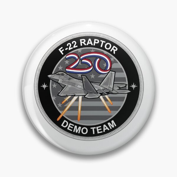 Item preview, USAF F-22 Raptor Demo Team US Semiquincentennial 250th Anniversary Patch designed and sold by CharlieDesings.
