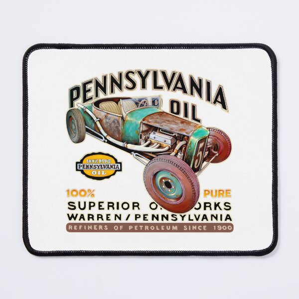 Item preview, Vintage Pennsylvania Motor Oil Classic Garage Advertisement Design designed and sold by TBMBlueMenace.
