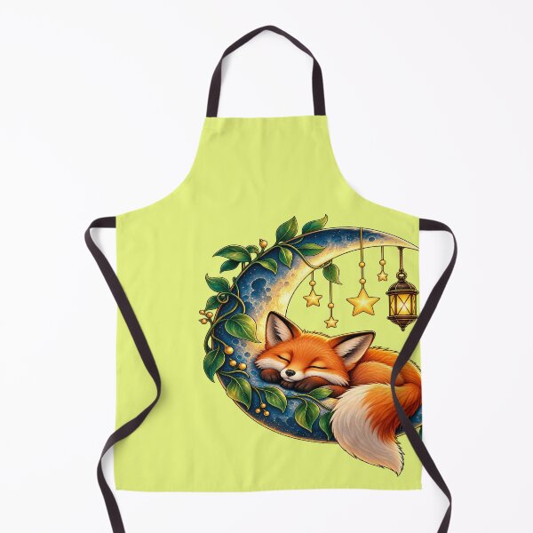 Item preview, Sleeping Fox on Crescent Moon - Cozy Celestial Animal & Lantern Graphic designed and sold by Ozyven-Creation.