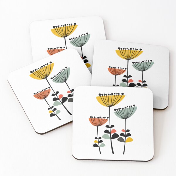 Item preview, Mid Century Modern Flowers 8 designed and sold by alvablakefg.