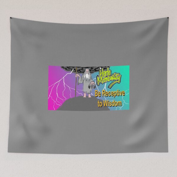 Item preview, Be Receptive to Wisdom (grey) designed and sold by Herb-Mentality.
