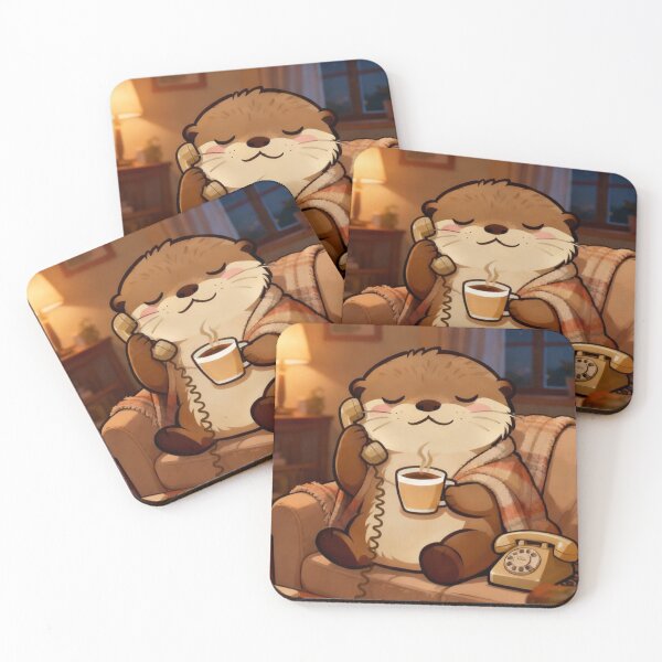 Item preview, Cute Sea Otter Chatting on Phone designed and sold by Otterbean.
