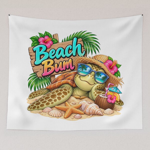 Item preview, Beach Bum Tropical Turtle designed and sold by J-CCreations.