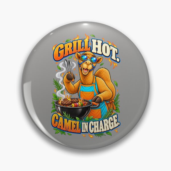 Item preview, Grill Hot. Camel in Charge – Funny Camel T-Shirt Animal Graphic Camel T-Shirt designed and sold by Camel & Quirk.
