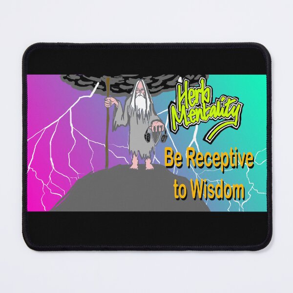 Item preview, Be Receptive to Wisdom (black) designed and sold by Herb-Mentality.