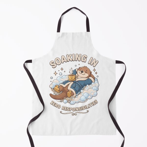 Item preview, Cozy Otter Relaxing – Cute Animal Coffee Winter Design designed and sold by StickerNestYou.
