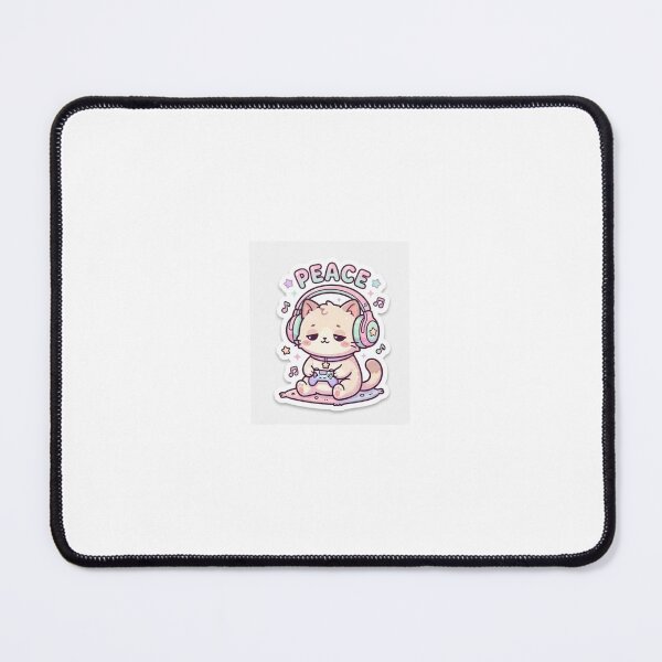 Item preview, Peace Cat Gamer Headphones designed and sold by Nice-Baby.