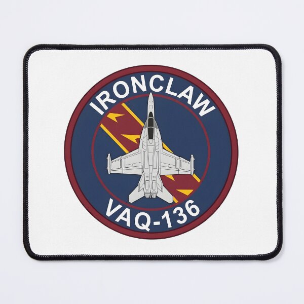 Item preview, US Navy VAQ-136 Gauntlets Ironclaw EA-18G Growler Patch designed and sold by CharlieDesings.