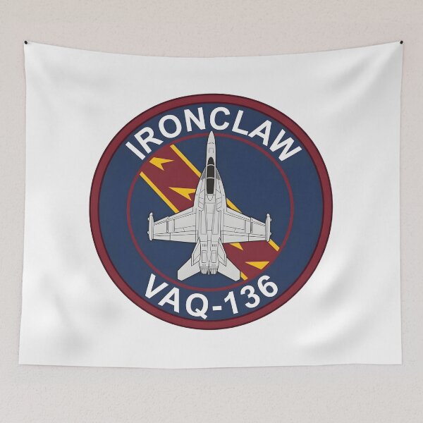 Item preview, US Navy VAQ-136 Gauntlets Ironclaw EA-18G Growler Patch designed and sold by CharlieDesings.