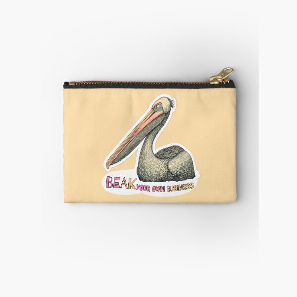 Item preview, Funny Pelican Beak Your Own Business Bird Sticker designed and sold by KaBaRen.
