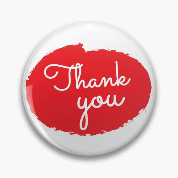 Item preview, Thank You Cursive Text on Red Brush Stroke designed and sold by paolboa.