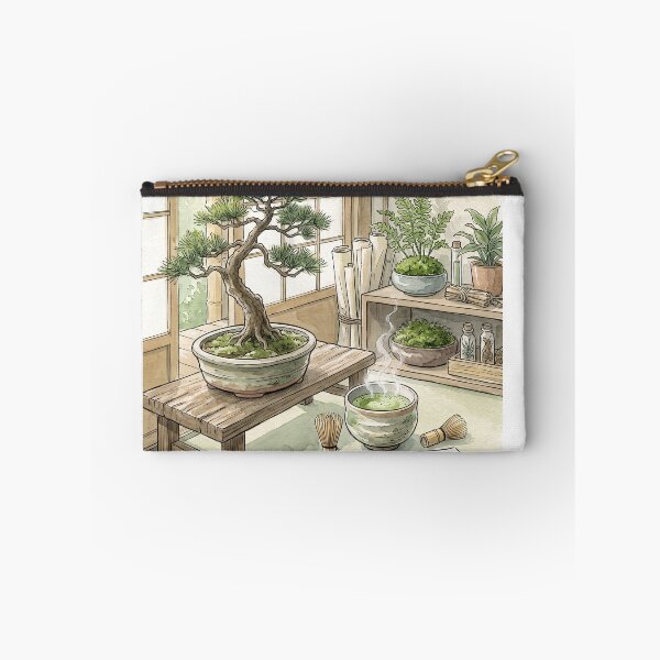 Item preview, Botanical Bonsai Study - Zen Plant Watercolor Notebook designed and sold by MissoStudio.