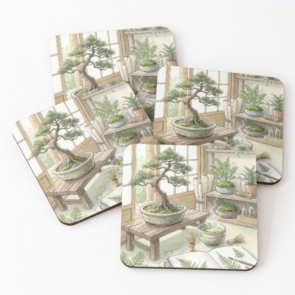 Item preview, Botanical Bonsai Study - Zen Plant Watercolor Notebook designed and sold by MissoStudio.