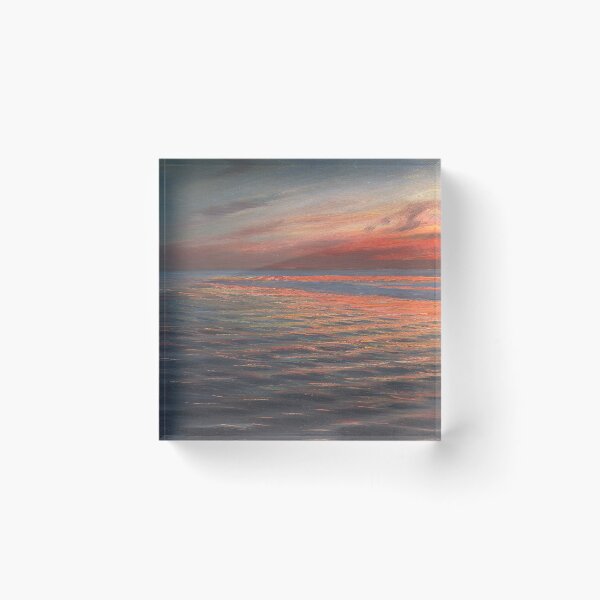 Item preview, Sunset over the Sea nautical maritime oval seascape ocean painting by Harald Slott-Møller designed and sold by Jéanpaul  Ferro.