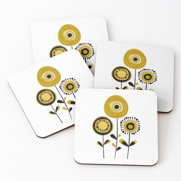 Item preview, Mid Century Modern Flowers 9 designed and sold by alvablakefg.