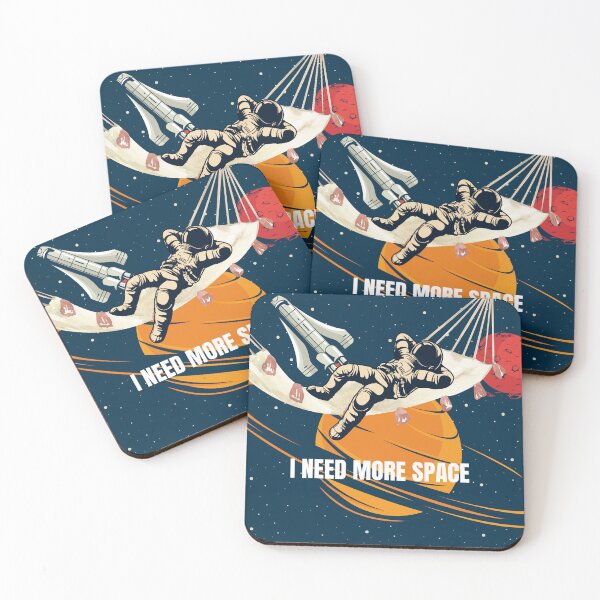 Item preview, I need more space astronaut relaxing in space designed and sold by esmadesigns.