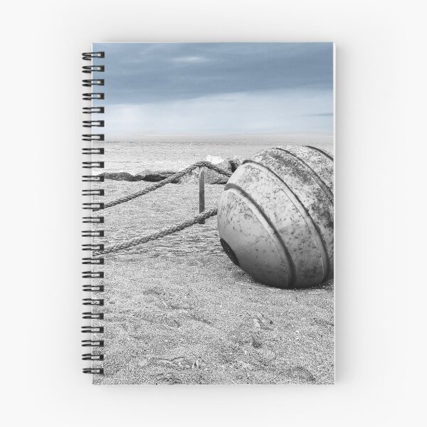 Item preview, Black and White Coastal Landscape with Bronze Buoy designed and sold by Faith Based Decor .