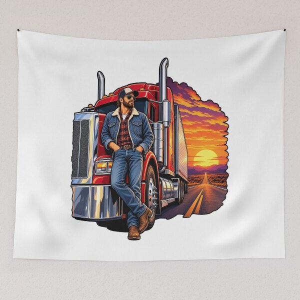 Item preview, Truck Driver Big Rig Road Life designed and sold by JMDG Studio.