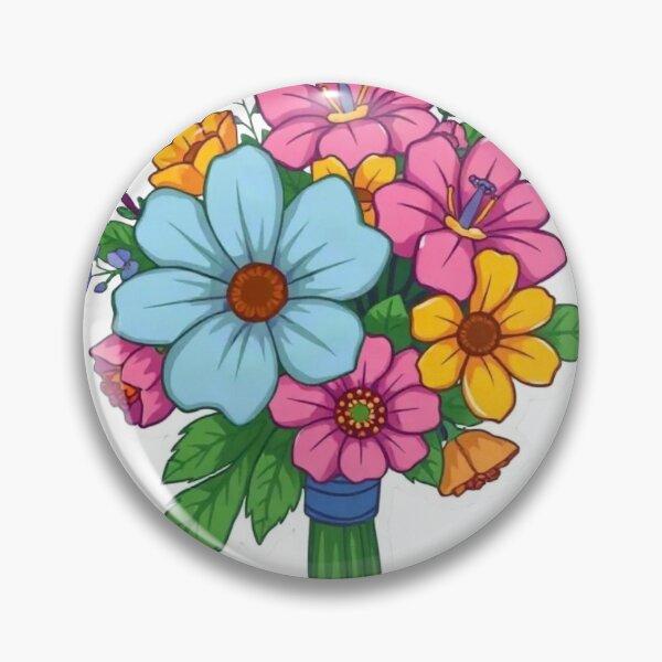 Item preview, Colorful Flower Bouquet Sticker – Cute Floral Botanical Sticker for Flower Lovers designed and sold by surbhiArt.