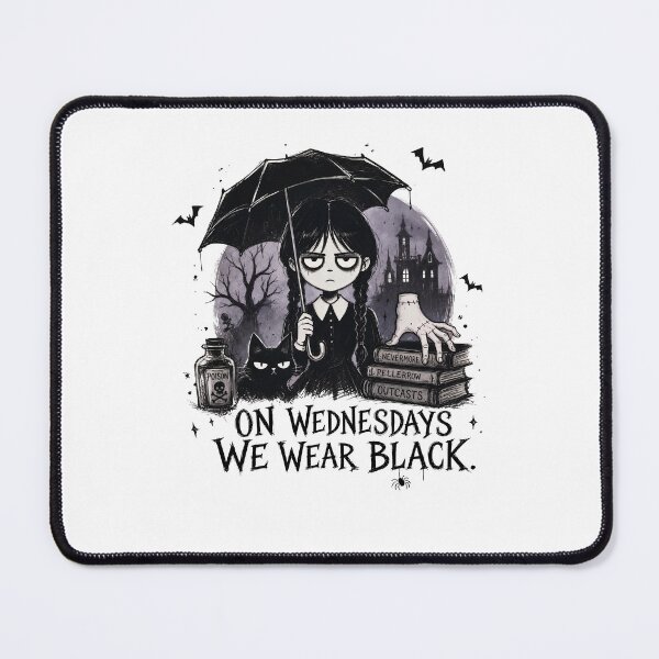 Item preview, On Wednesdays We Wear Black Gothic Halloween Girl designed and sold by Mind-Drift.