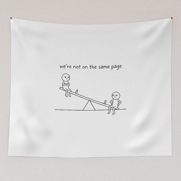 Item preview, Relationship Balance – Minimalist Couple Seesaw Design designed and sold by StickerNestYou.