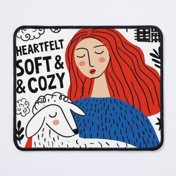 Item preview, Sheared Audacity: Redhead Aggressively Snuggles Sheep for 'Simple Joy' Points designed and sold by Print Fiction.