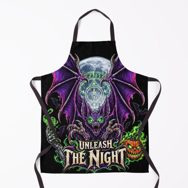 Item preview, "Unleash the Night" – A spooky Halloween bat with pumpkin and magic designed and sold by thirtyonestars.