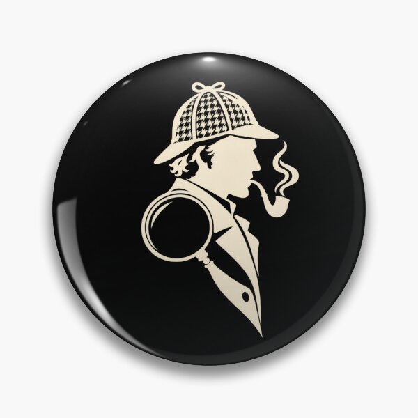 Item preview, Sherlock Holmes: Pen Nib Detective Silhouette designed and sold by Fenay Designs.