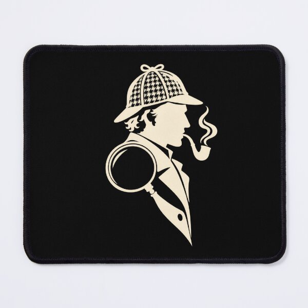 Item preview, Sherlock Holmes: Pen Nib Detective Silhouette designed and sold by Fenay Designs.