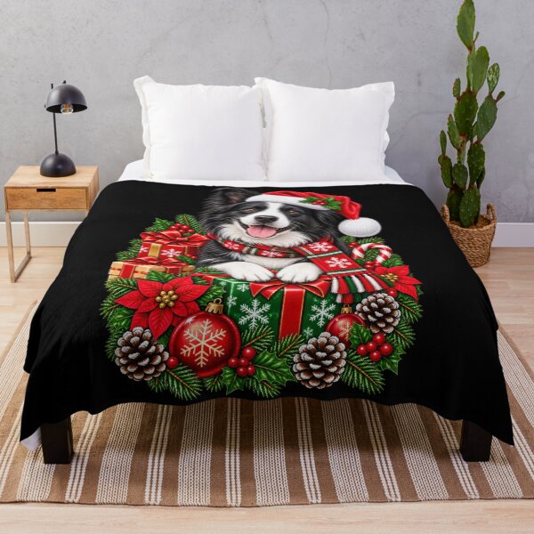 Item preview, Christmas Border Collie designed and sold by RockitBaby.