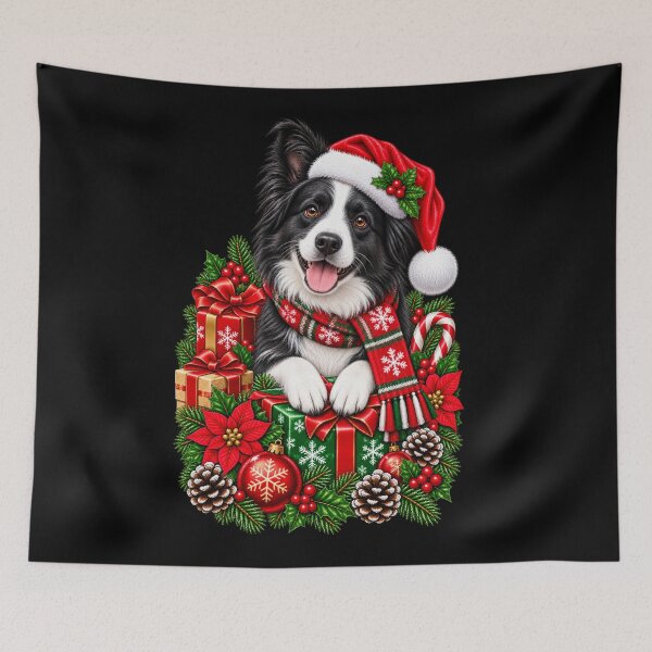 Item preview, Christmas Border Collie designed and sold by RockitBaby.